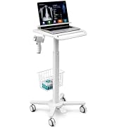 MB-C13-4 Height Adjustable, Lightweight, Anti-Theft, Anti-Slip Medical Laptop Workstation Trolley...