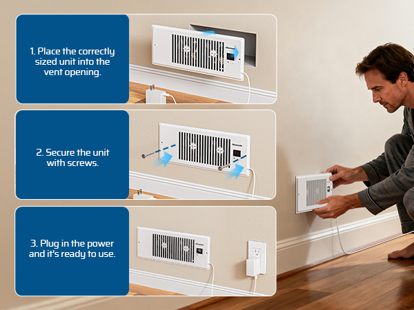 Quiet Register Booster Fan