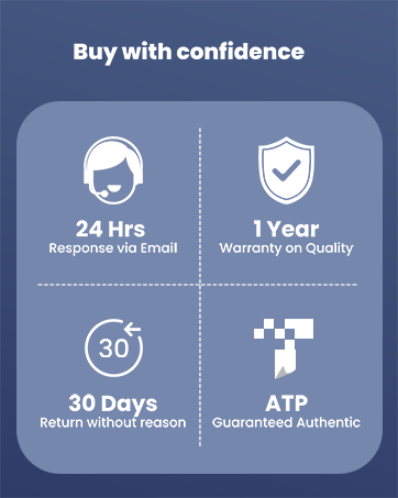 confidently with 24/7 support, 30-day hassle-free returns, and email assistance