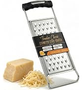 NACOLUS Stainless Steel Cheese Grater with Ergonomic Handle - Coarse Kitchen Grater & Shredder fo...