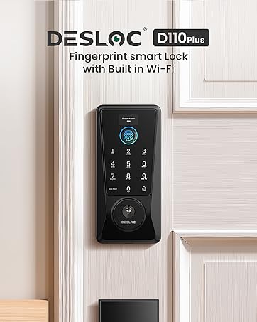 DESLOC D110PLUS fingerprint smart lock with built in Wi-Fi