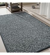 PADOOR Bath Mats for Bathroom, Thin Braided Bath Mats fits Under Door, No-Slip Rubber Bath Rugs, ...