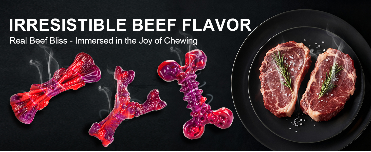 beef flavored dog toys
