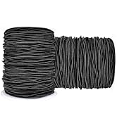 LUSTEMBER Stretchy String for Bracelets, 2 Rolls 1 mm Sturdy Elastic String Elastic Cord for Jewe...