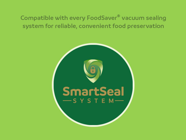 Green background with SmartSeal System logo and text