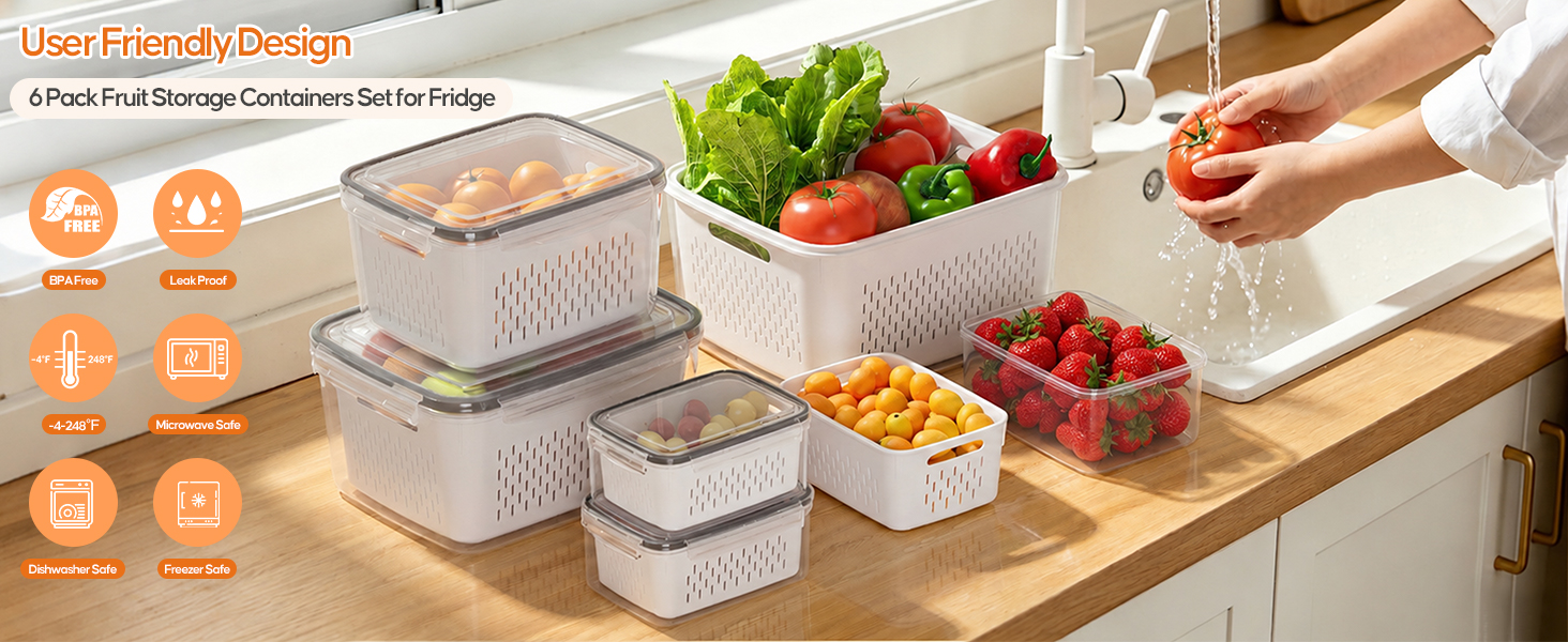 fruit storage containers for fridge