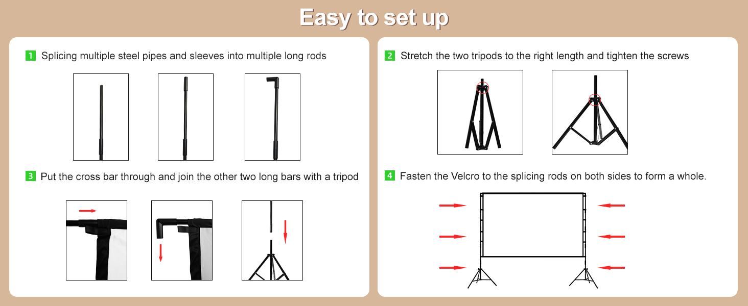 Projector Screen with Stand