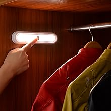 Dimmable Tap lights, Push Lights, Stick on Lights, LED Puck Light, Closet Light, Under Cabinet light