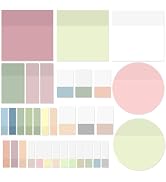Transparent Sticky Notes,920 Sheets Waterproof Clear Sticky Notes,Clear Post It Notes Transparent...