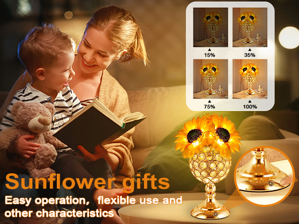 sunflower touch lamp
