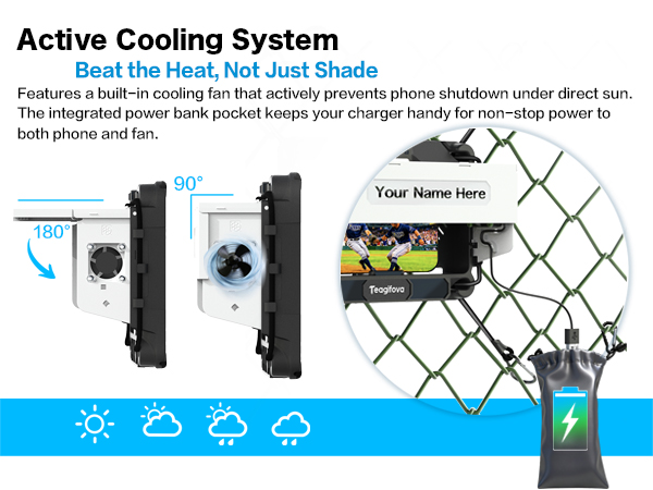 phone fence mount