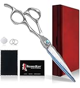 SEIMEIKEN Damascus Hair Cutting Scissors –6'' Professional Hair Shears,3D Convex Blade Sharp Smoo...