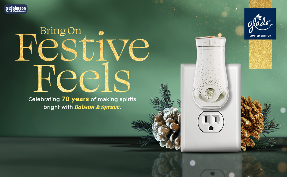 Glade PlugIns Refills Air Freshener, Balsam & Spruce, Scented and Essential Oils for Home