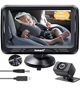Rohent Car Camera for Baby USB: Plug and Play Easy to Install Crystal Night Vision Wide View Angl...