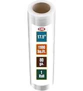 Simply Cool Stretch Wrap Industrial Strength Extra Thick 17.5" 1100 SqFt 80 Gauge (20 Micron) 1 P...