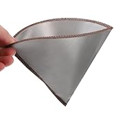 Kichvoe Espresso Coffee Filter Stainless Steel Ultra Fine Mesh Permanent Cone Coffee Filters Reus...