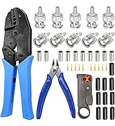 Taiss BNC Crimp tool with 10PCS BNC Connector,Coax Coaxial BNC Crimping Tool,Wire Stripper Cutter...