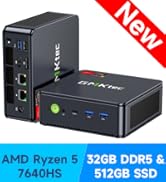 gmktec mini pc m6 ultra ryzen 5 pro 7640hs 32gb ddr5 512gb ssd radeon ai desktop office pc
