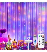 Minetom Curtain Lights, 300 LED Dimmable Fairy Lights with Remote and Timer, 8 Modes, USB Powered...