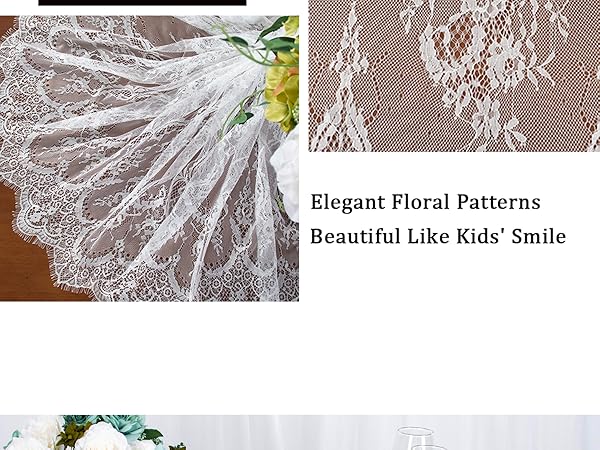 WHITE LACE TABLECLOTH