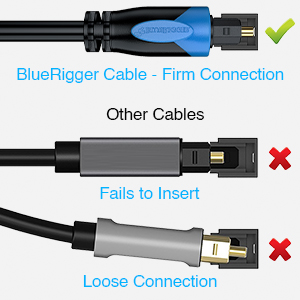 BlueRigger 6ft toslink cable 10ft 3ft toslink cable 15ft 3ft optical audio cable 6ft 8ft Zipphy