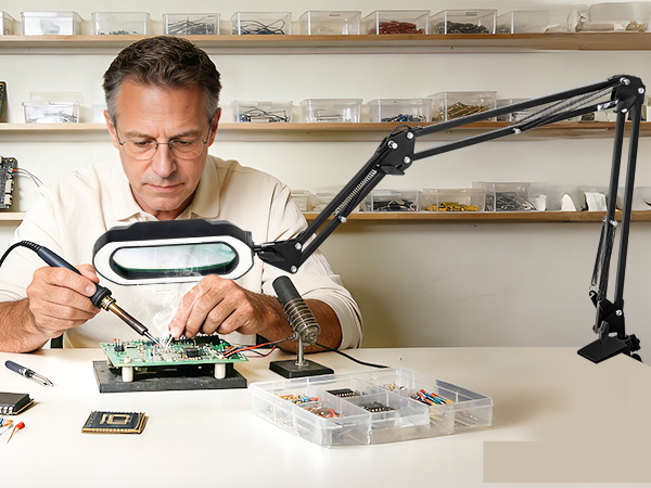 magnifier with light hands free magnifying lampmagnifying light magnifying lamp with light hobby lig