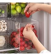 LALASTAR Fridge Organizer And Storage Clear, Large Refrigerator Organizer Bin with Pull-out Drawe...