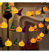 fesopial Halloween String Lights, 9.8FT 20 LED Halloween Fairy Light Decor | Orange Purple Green ...