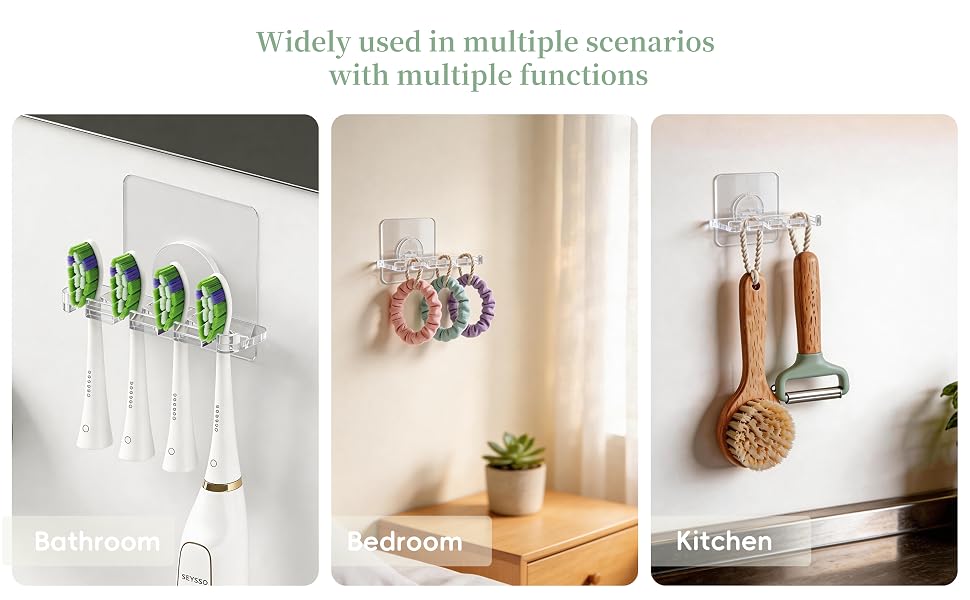clear toothbrush holder