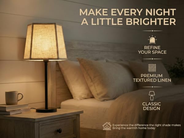 lamp shade in bedroom