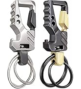 GABOX Keychain EDC Keyring Bottle Opener Auto Car Key Holder Tactical Carabiner Key Chain Clip Ll...