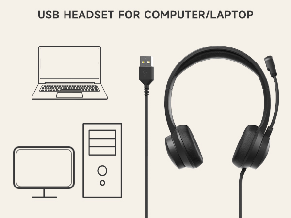 computer headphones with microphone