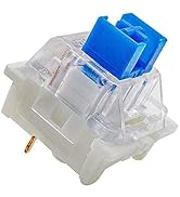 Outemu(Gaote Blue Switches 32 Pack, 3-Pin Clicky Tactile 50gf Dustproof Key Switches - Gateron an...