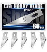 JTIEO 60 PCS Exacto Knife Blades High Carbon Steel #11 Replacement Hobby Blade Hobby Knife Blades...