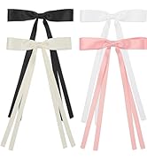 WantGor Hair Clips, Women Tassel Ribbon Bowknot Hair Bows Clip Ponytail Holder Hair Accessories H...