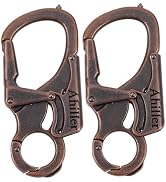 Ahiller Carabiner Keychain Clip, Double Lock Designed - Tungsten Steel Tip, Multifounction Tools ...