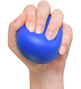 Hand Exercise Grip Ball, Blue Finger Strengthener, Wrist and Hand Training Tool for Sports and Fi...