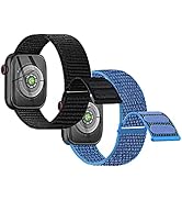 Nylon Band Compatible with Kids Apple Watch, Soft Loop Sport Replacement Strap for iWatch Series ...