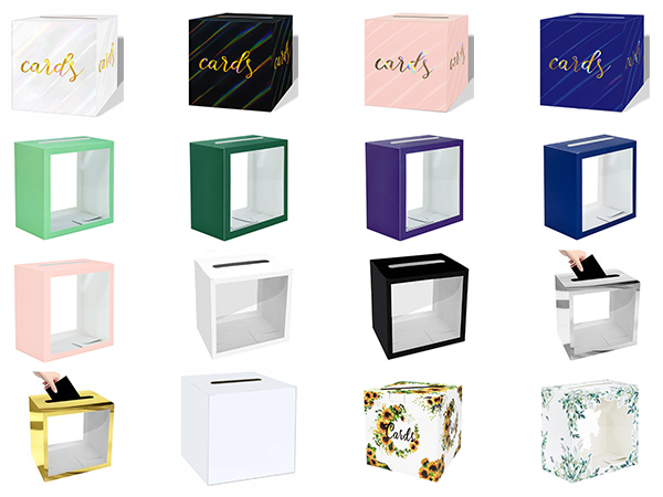 card box for party box for cards raffle box ballot box card box for wedding birthday card box