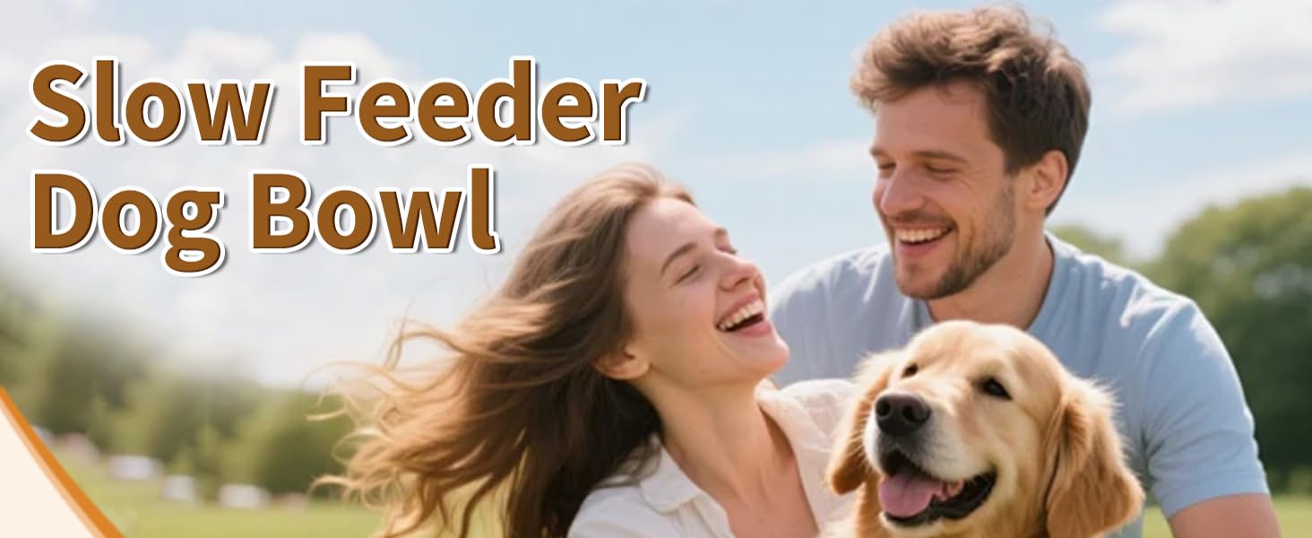 Stainless Steel Slow Feeder Dog Bowls