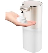 Soap Dispenser, Automatic Foaming Soap Dispenser with 4 Adjustable Volume Control, Touchless Rech...