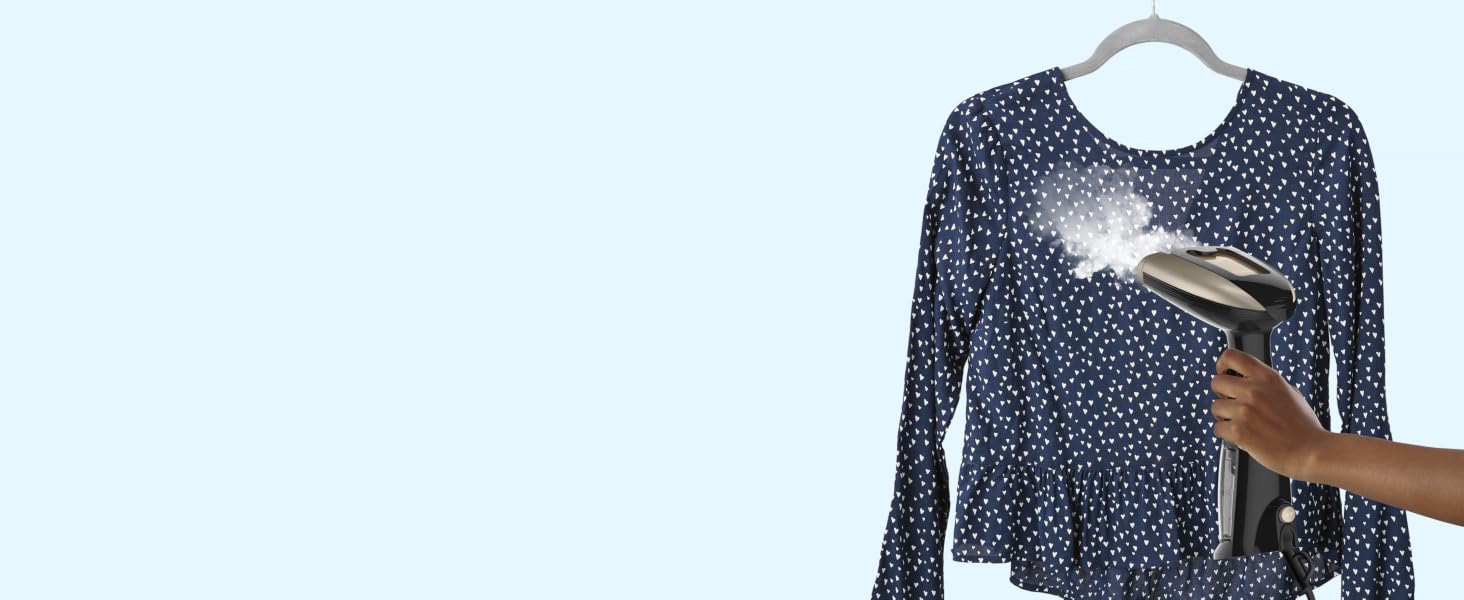Steamer on shirt