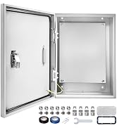 Outdoor Electrical Box 24 x 16 x 12''D NEMA 4X Enclosure Steel Box, Waterproof & Dustproof Outdoo...