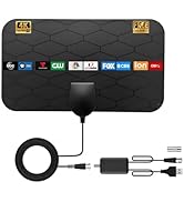 TV Antenna Indoor Digital Antenna,Portable TV Antenna for Local Channels,360°Reception,Support 4K...