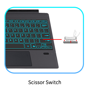 Backlit Pro 7 Scissor Switch