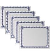 TEETOOKEA 50 Sheets Certificate Paper 8.5 x 11 for Printing, Customizable Blank Award Certificate...