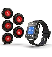 CallToU Wireless Caregiver Call Button for Elderly Patient at Home 1000+Feet Long Range Nurse Ale...