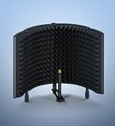 Aokeo Studio Recording Microphone Isolation Shield, Pop Filter.High density absorbent foam is use...