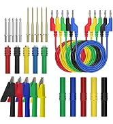 Young Dance 30 Pcs Banana Plug Silicone Test Leads Kit, 4mm Stackable Banana Plug with Threading ...