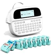 EazeID Label Maker Machine with 9 Color Tapes, Rechargeable Backlit Label Maker Waterproof-Labels...